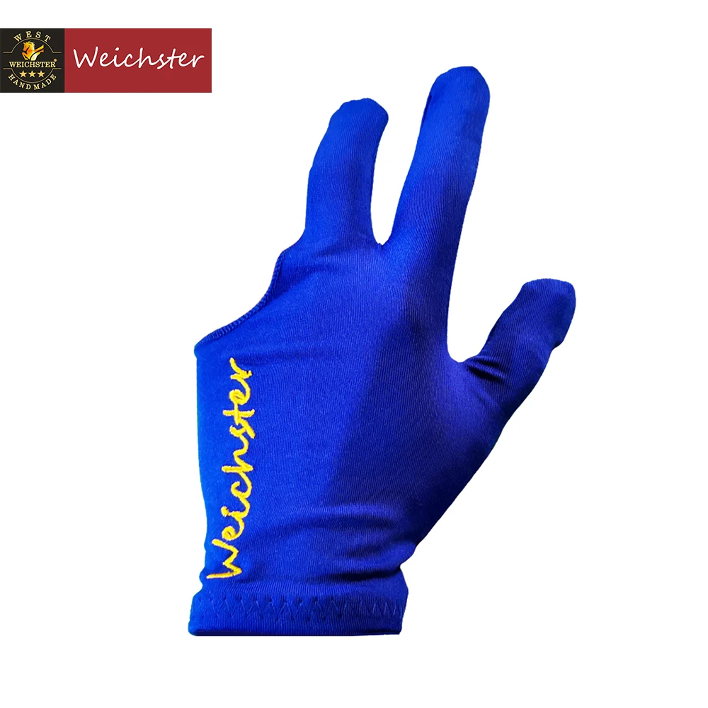 
Weichster 3 Finger Left Hand Billiard Glove Snooker Pool Cue Glove Blue Black Color available 