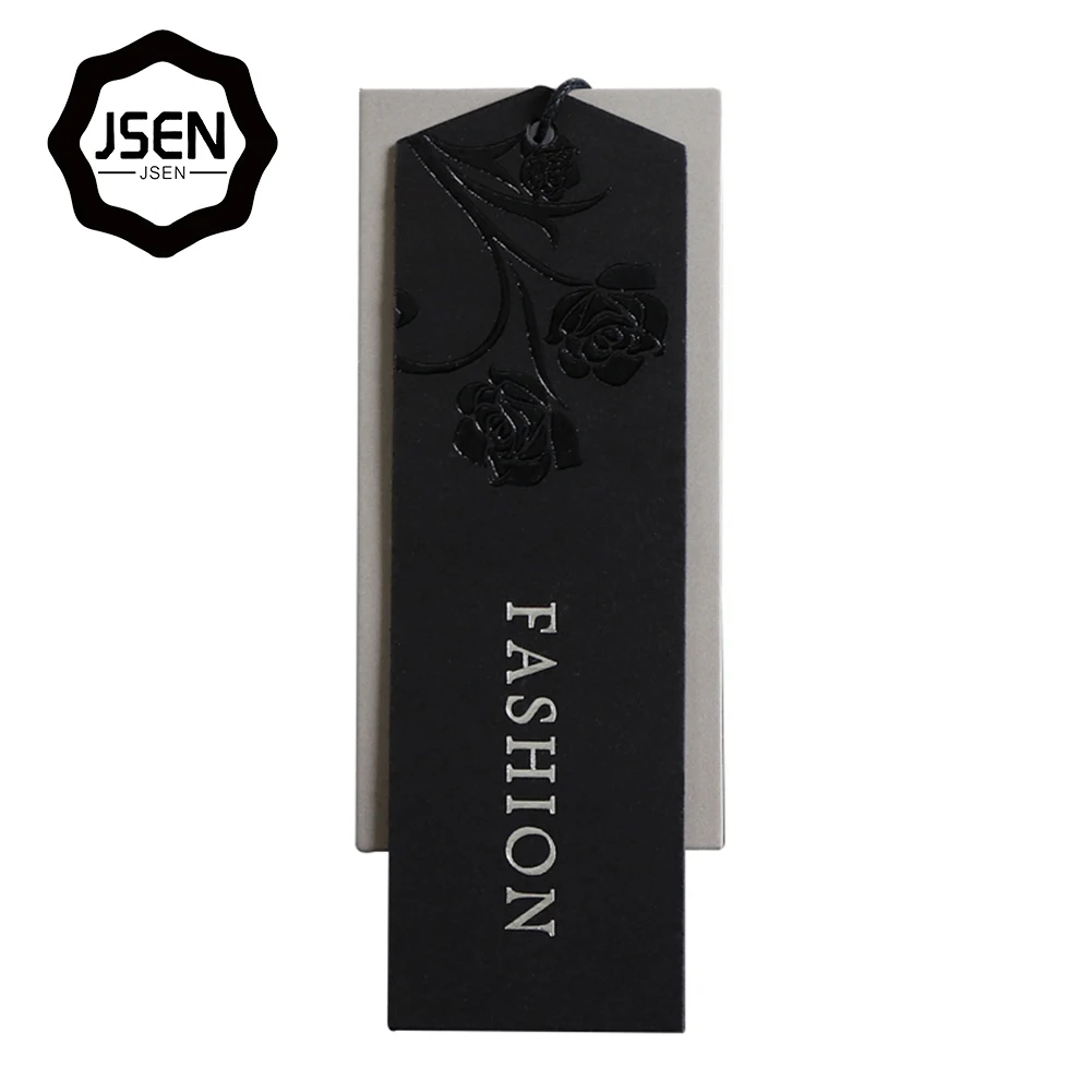 Оптовая продажа, высокое качество, индивидуальный логотип, брендовая бумажная бирка для одежды