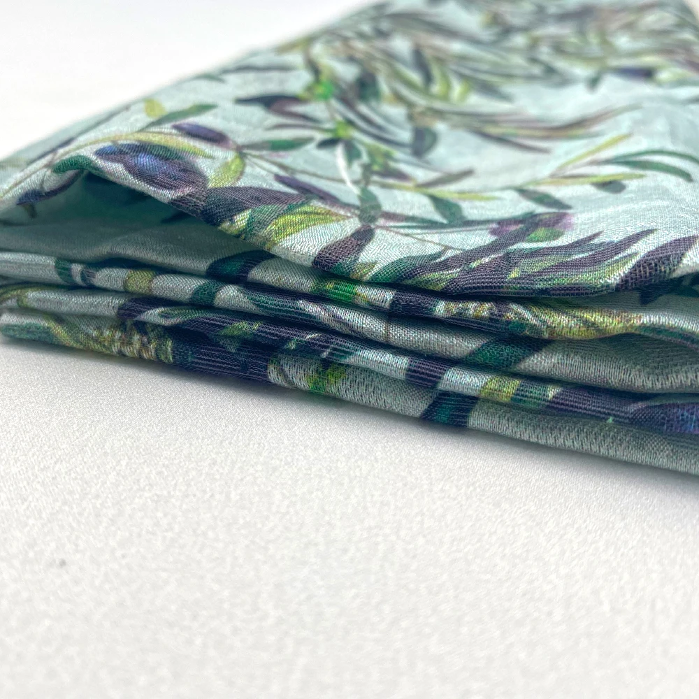 Индивидуальный рисунок цифровая печать 82% шелк 18% смесь chinlon ткань