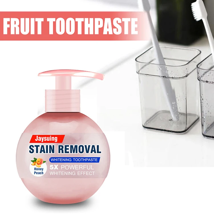 New Baking Soda Teeth Whitening Toothpaste Oral Cleaning Baking Soda Press Toothpaste Fruit Flavored Toothpaste