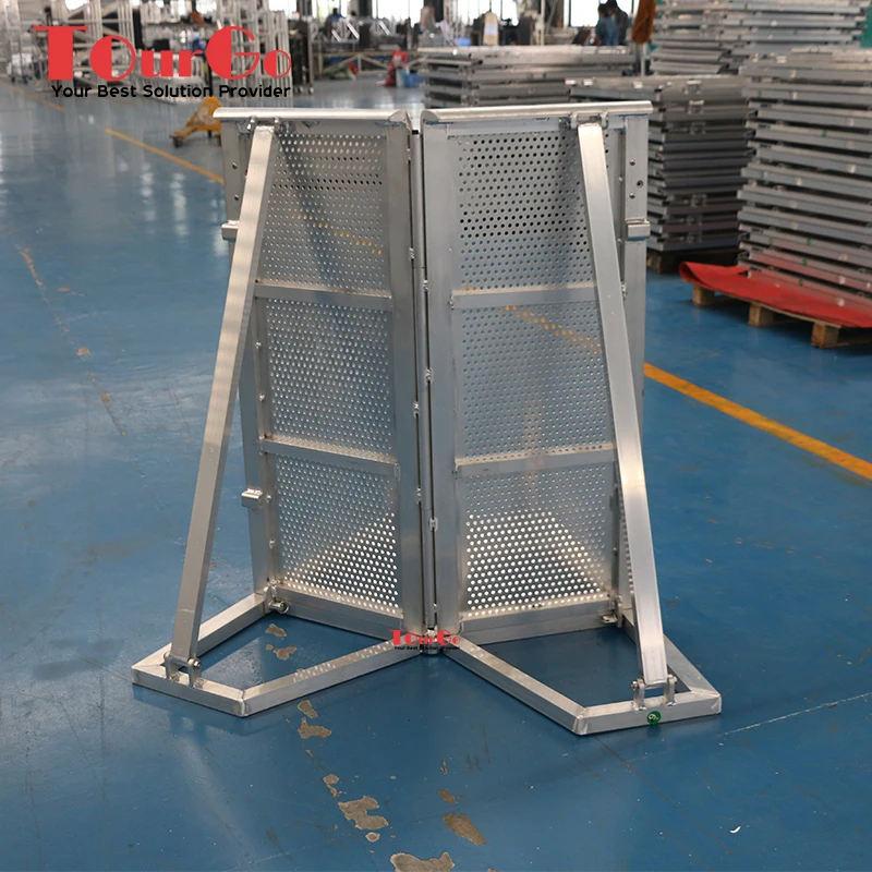 90 Degree Flex Corner Barrier/Portable Aluminum Crowd Barrier Fence/Aluminum Mojo Crowd Control Barrier