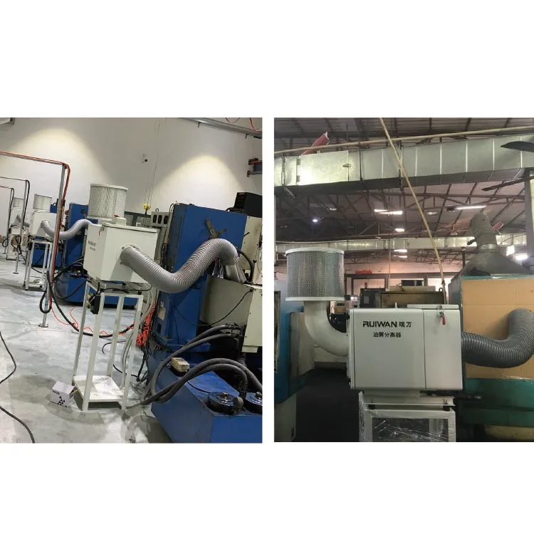 Ruiwan Mini Portable industrial cnc laser welding cutting air purifier dust and smoke collector oil mist separator with hepa fil