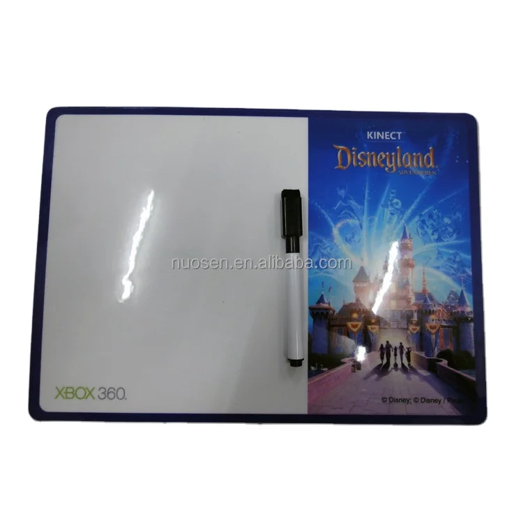 Custom foldable magnetic memo pad board fridge magnet writing board