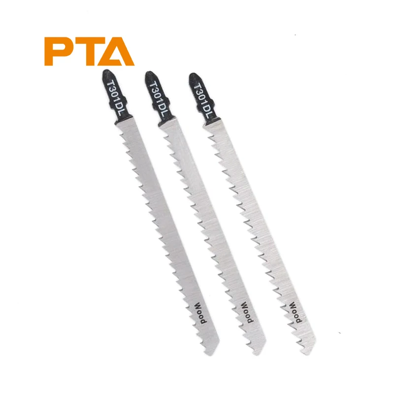 T301DL Jigsaw Blade T Shank HCS Straight Cutting  for Wood Clean Plastic and Laminates