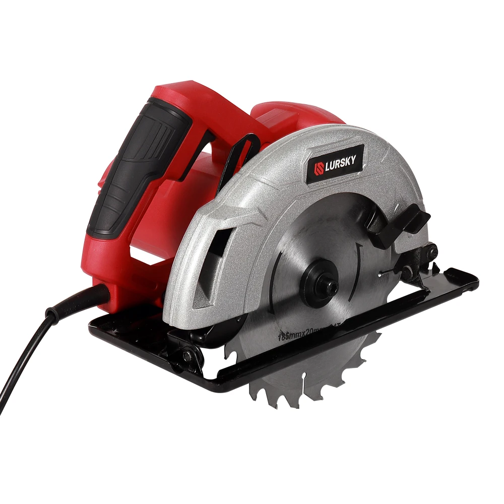 LURSKY Portable  1400W Electric Wood Cutting 7 1/4 banco sega circular saw blade