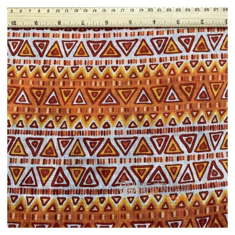 Bohemian National Stylebamboo Texture Imitation Hemp Fabric Cotton Rayon Bamboo Voile Fabric  60%C 40%R