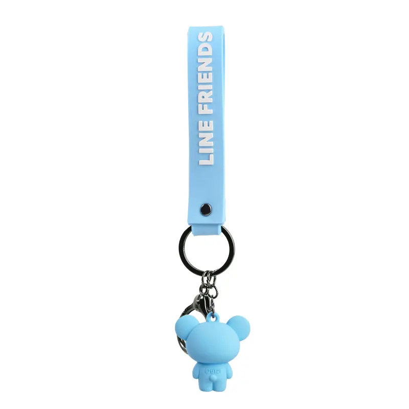 Оптовая продажа брелок для ключей с милым мини-рисунком BT21 KOYA синий