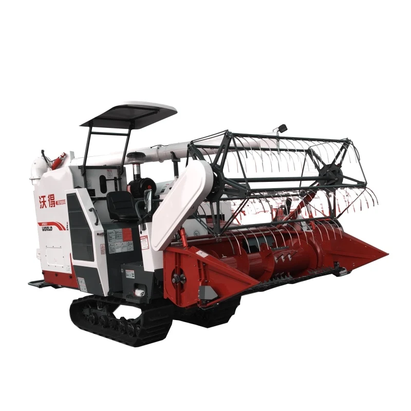 WORLD 4LZ-6.0P 102HP Combine Harvester Machine for Rice Wheat Corn Harvesting