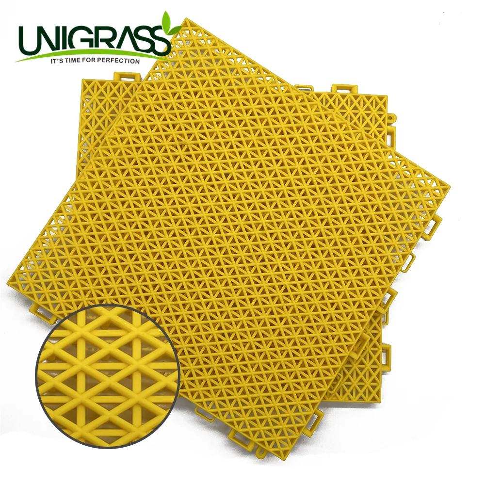 Uni Customize Pp Tile Portable Sport Court Plastic Tiles Temporary Basketball Flooring Outdoor