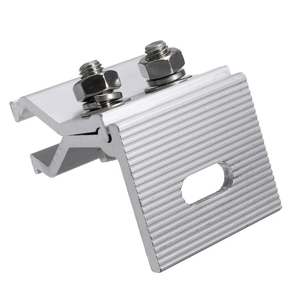 Solar Tin Roof Panel Clamp stainless steel roofing tile clamp angular solar mounting clamp for trapezoidal metal roof