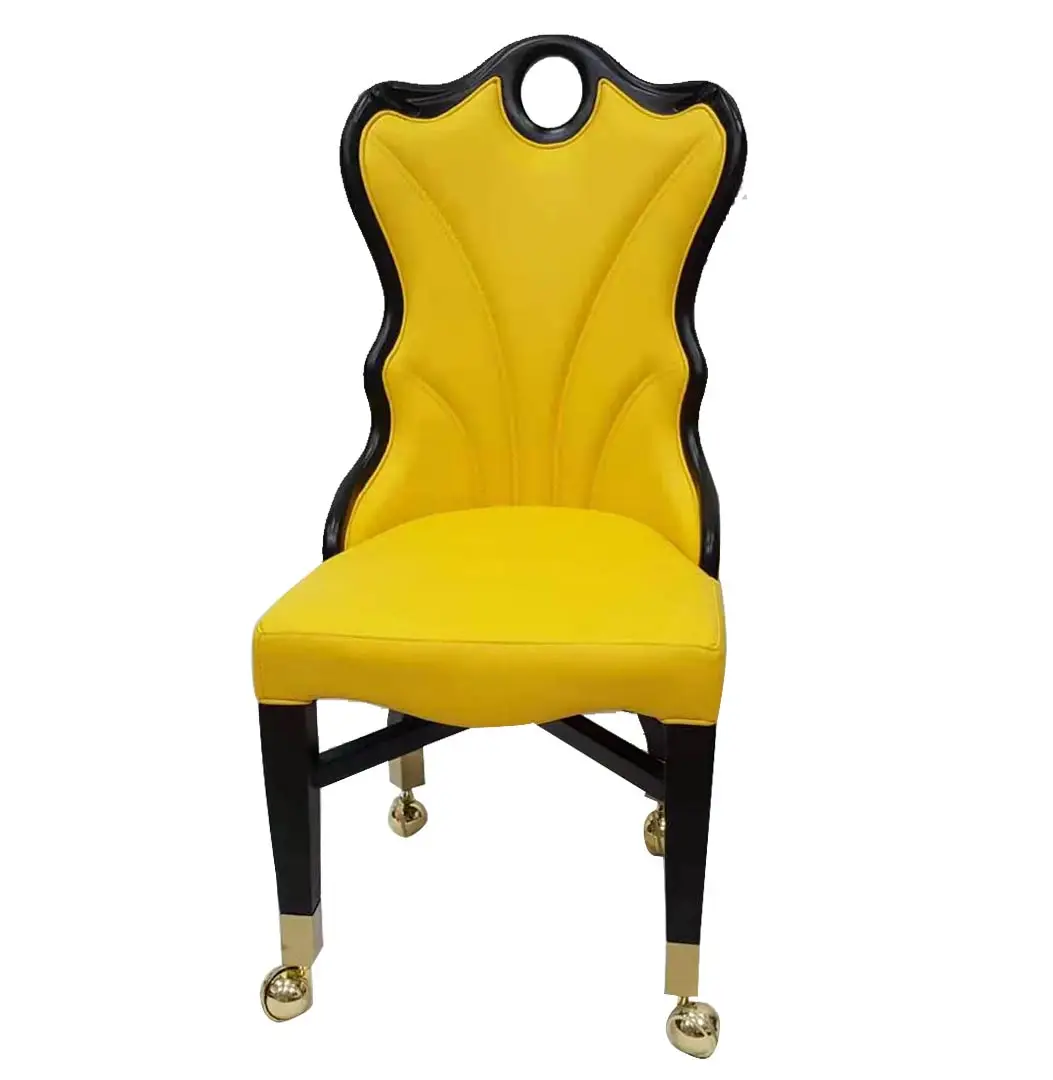 Wholesale Home Furniture Modern Luxury Dining Chair PU Leather Banquet Casino Poker Chair