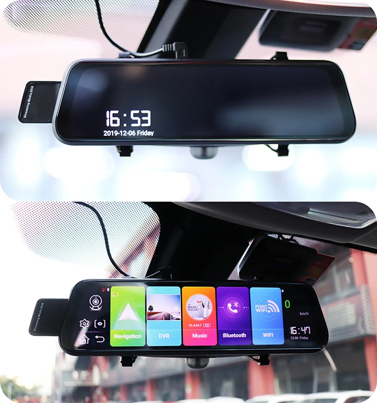  EGO 10 android 8 1 gps видеорегистратор с двумя камерами камера заднего вида навигация видео рекордер Wi-Fi автомобиля adas dvr 4g Bluetooth dash
