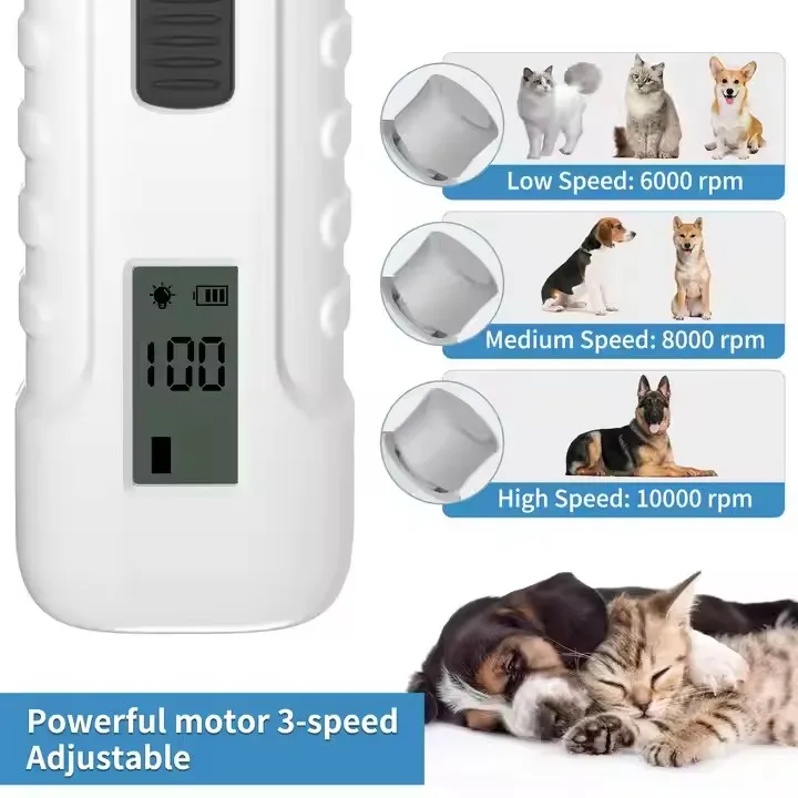 Best-Selling Pet Supplies Dog Nail Trimmer Electric Rechargeable Portable Pets Nail Grinder For Pet Dogs And Cats