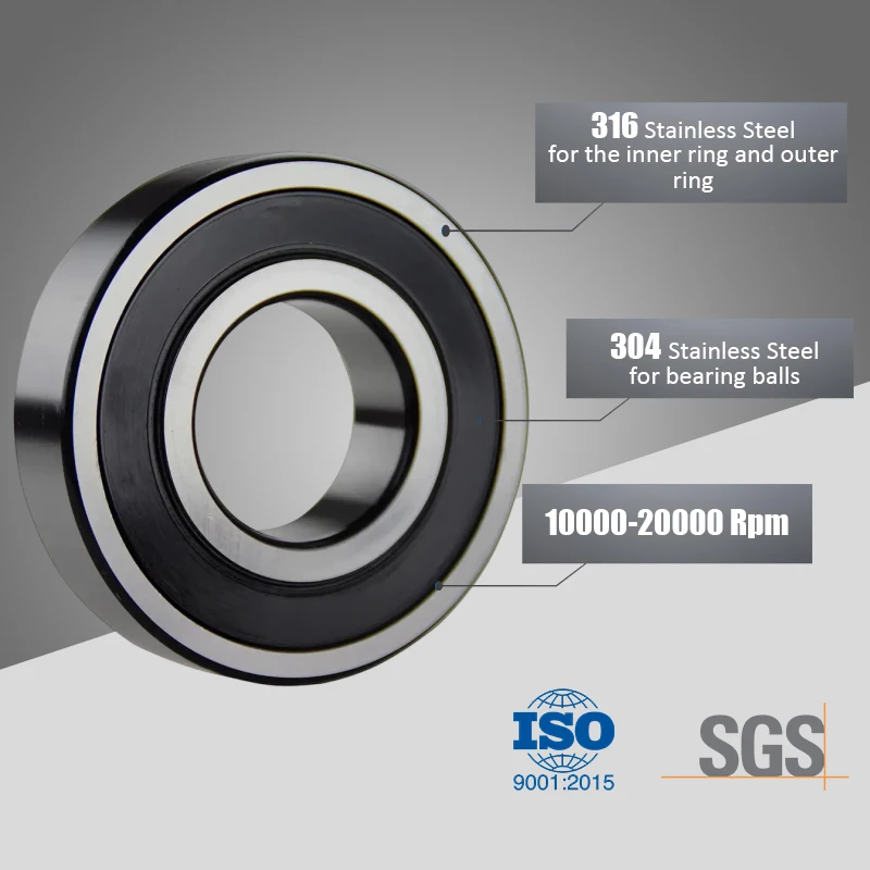 Large load capacity rolling mill float end ball bearing Deep Groove Ball Bearing 6209