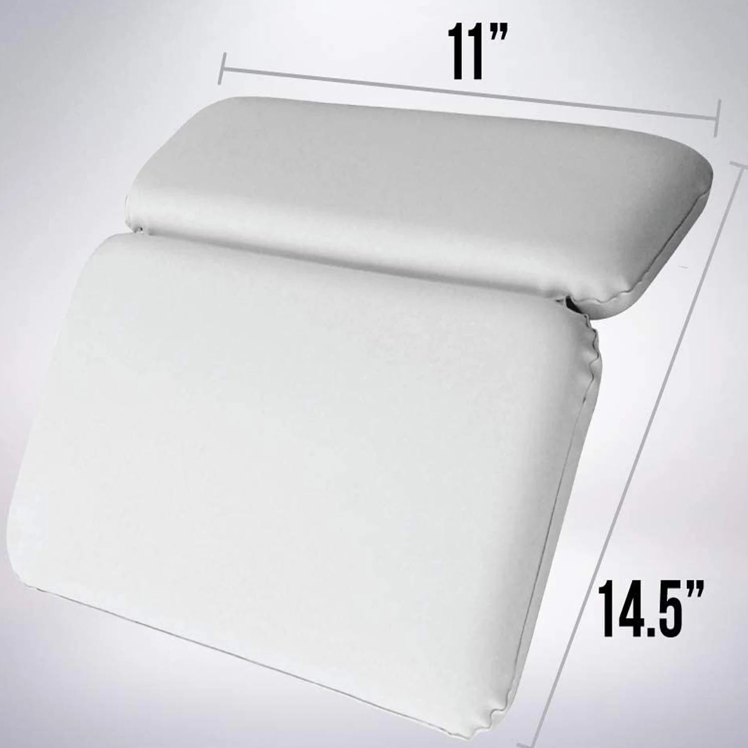 Comfortable Spa Headrest Neck Support Bath Pillow Waterproof with Suction