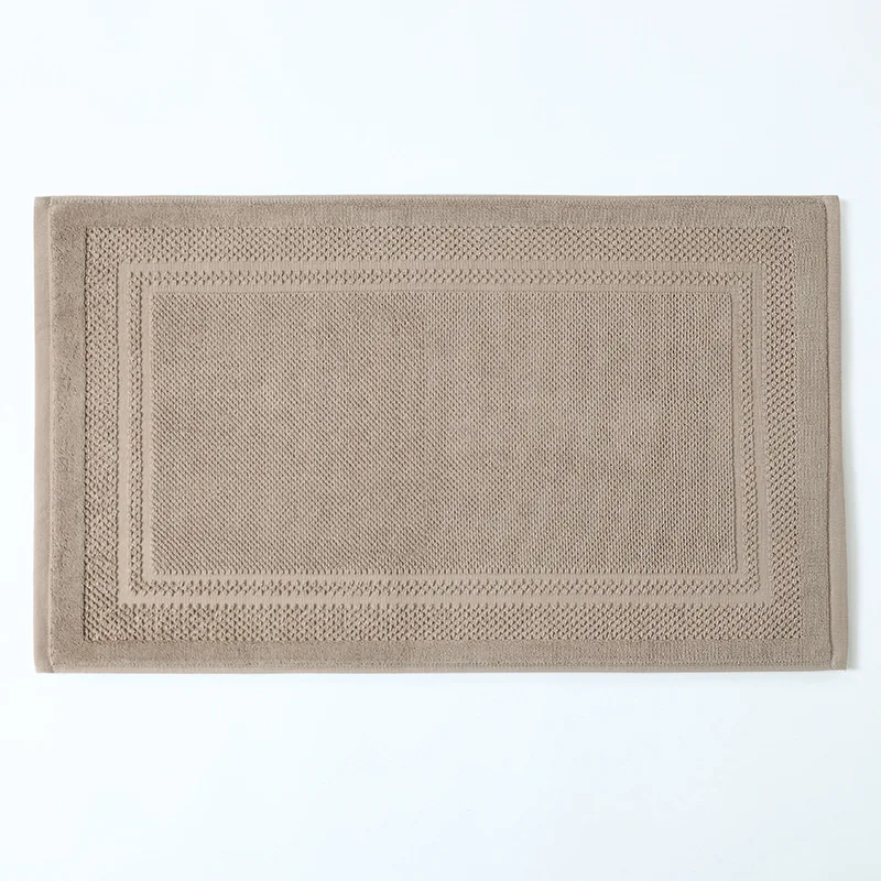 China manufacturer Top Quality Towels supplier White Cotton Bath Mats For Hotel Bathroom