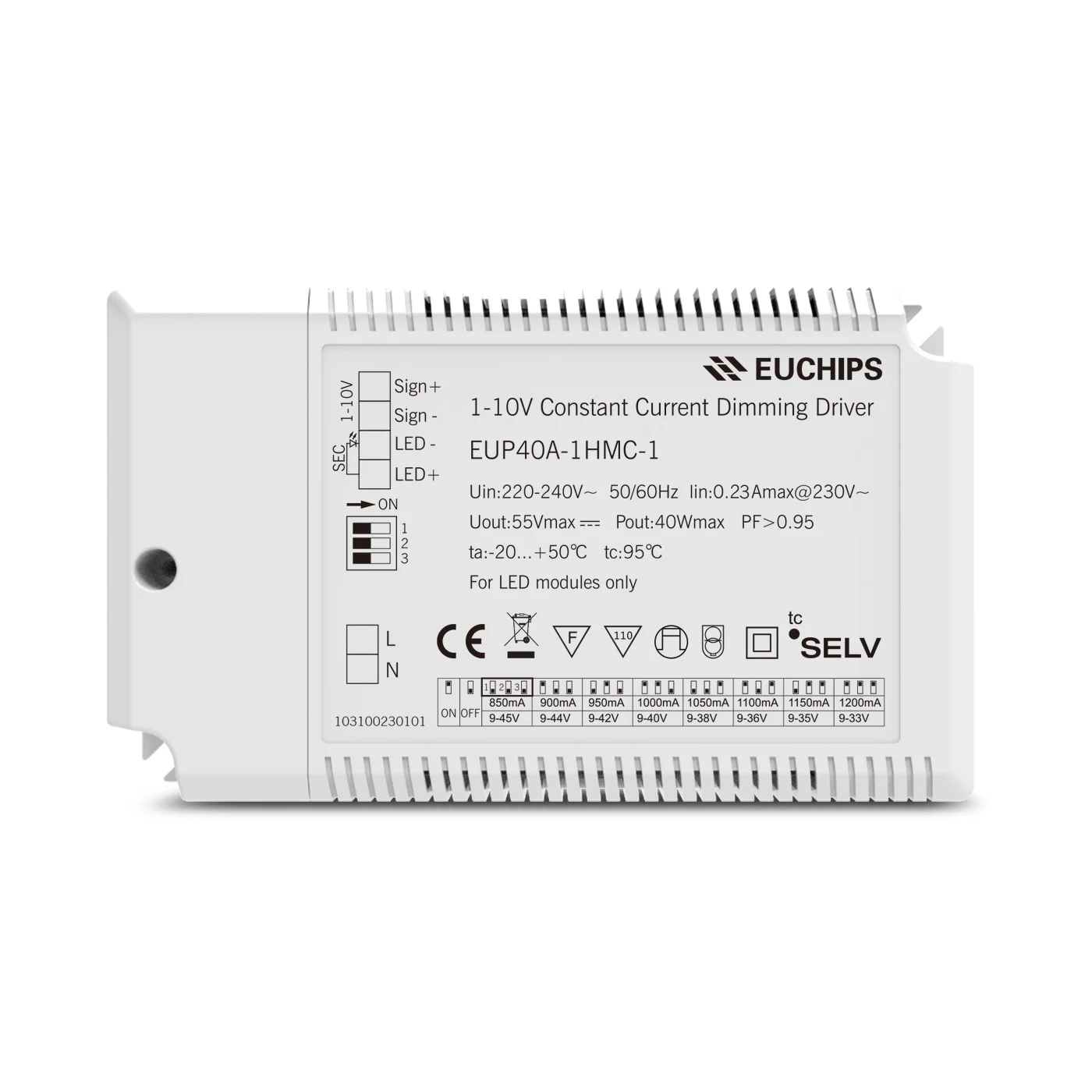 40W Tunable White LED down Light with Long Lifespan Dimmable 0-10V Driver Constant Current