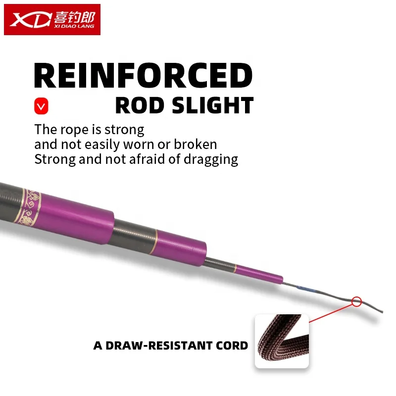 xdl Quality unique 3.6-7.2m with reel  19 feet bamboo taiwan fishing rod