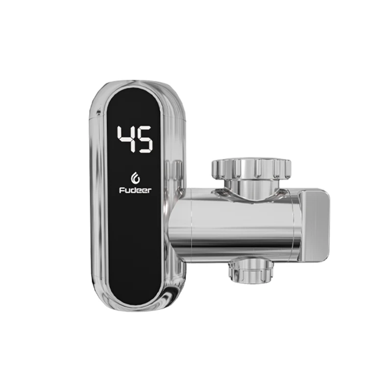 Fudeer Water Heater Faucet Instant Tankless Electric Heating Water Tap Adapter Kitchen Instant Heating Tap Water Heater EU