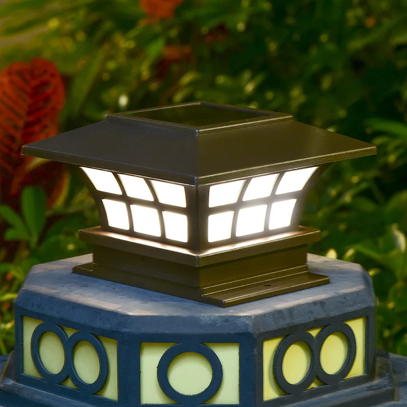 
HDL08 Waterproof Outdoor Decorative Wall Lights Courtyard Stigma Wall Lamp Solar Coffee Stigma Light 
