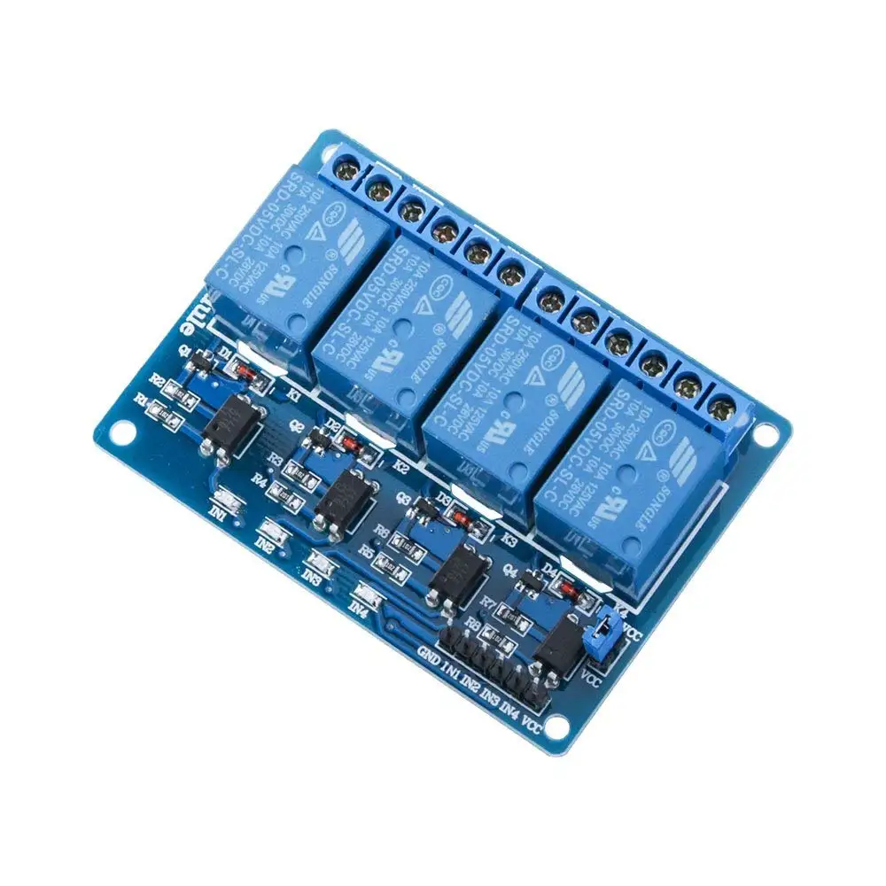 DC 5V 4 Channel Relay Mode With Optocoupler