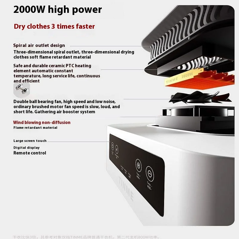 Large Capacity Semi-Automatic Electric Clothes Dryer Foldable Home Wardrobe Dryer with Manual Option