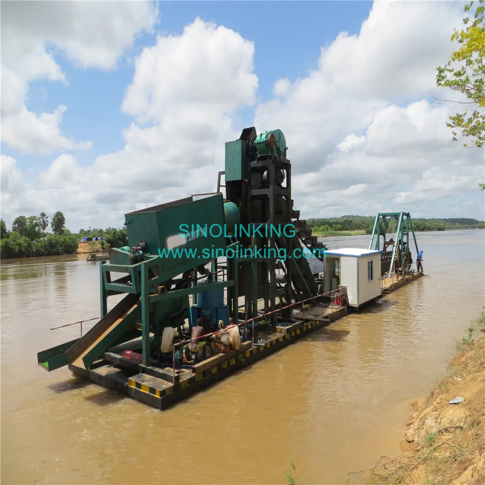 Bucket Line Gold Dredger For Sale Chain Bucket Gold Mining Dredger