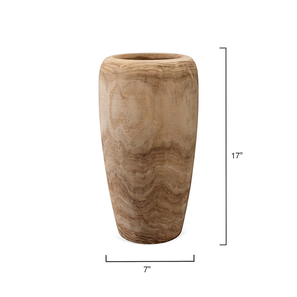 Wholesale Unique Quality Of Tall Flower Floor Vase Wooden Fiber Decoration Customized Size