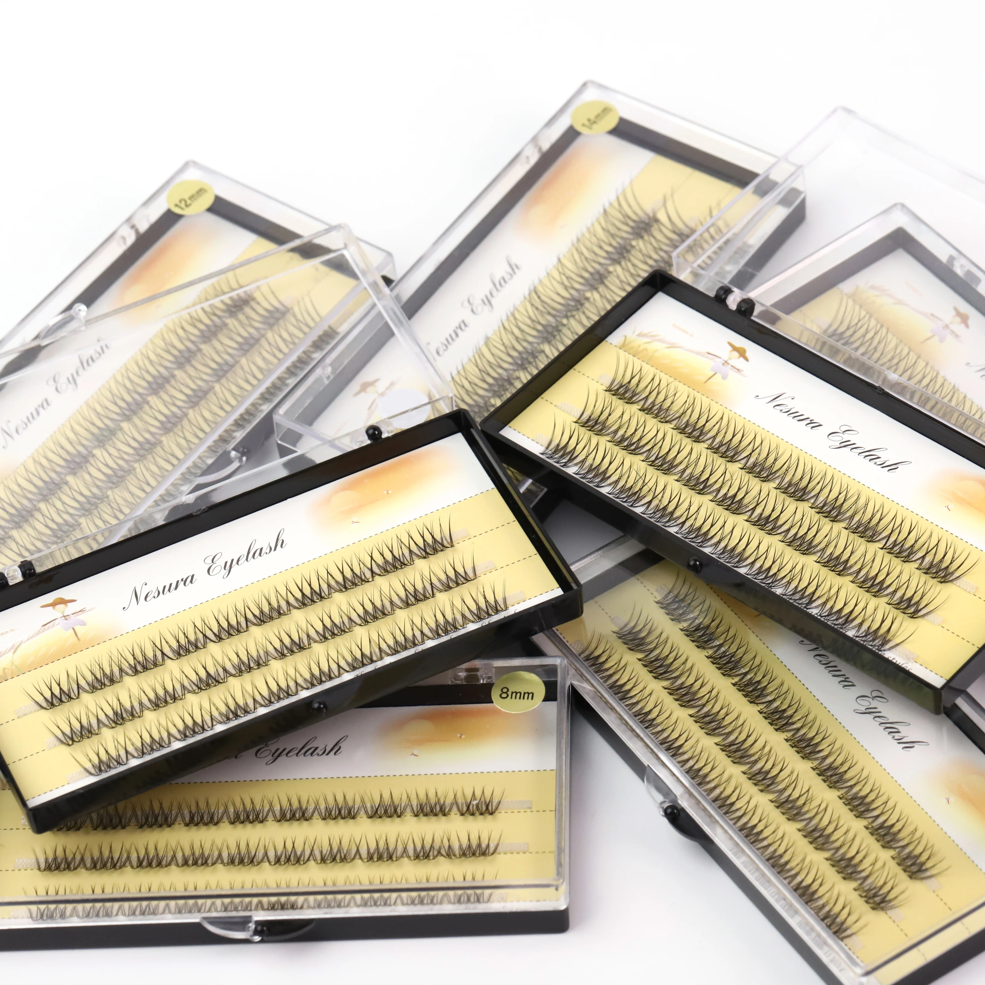 premade 10d volume individual wide fan individual lashes extensions