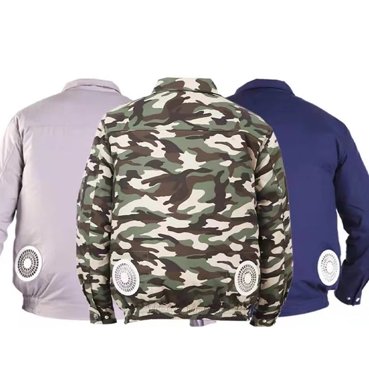 2022 Fan Clothing Cooling Jacket for Men 5V USB powered Fan Cooling jacket Air Conditioned Coat for Summer High Temp Outdoor