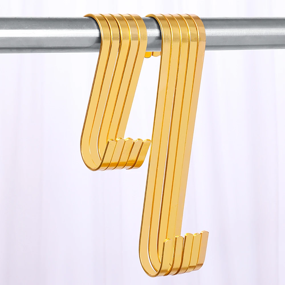cheap Gold colored s Shaped Metal Hanger Hook for bathroom usage