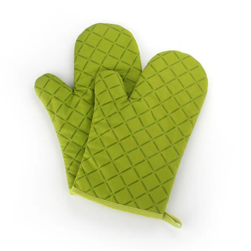 Custom logo Heat Resistant Cooking Kitchen Mitt Gloves Silicone Oven Mitts