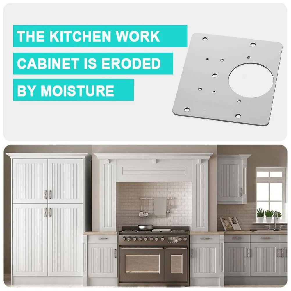 Topcent Cabinet Hinge Repair Plate 304 Stainless Steel Cabinet Board Repair Kit for Kitchen Bathroom Furniture Hinge