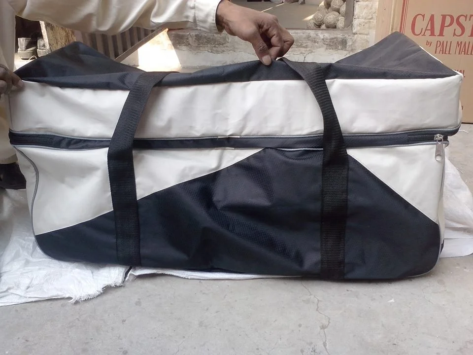 Cricket Team Bag with Wheel & Trolly | Heavy Duty Mat Material | With Name & Number |