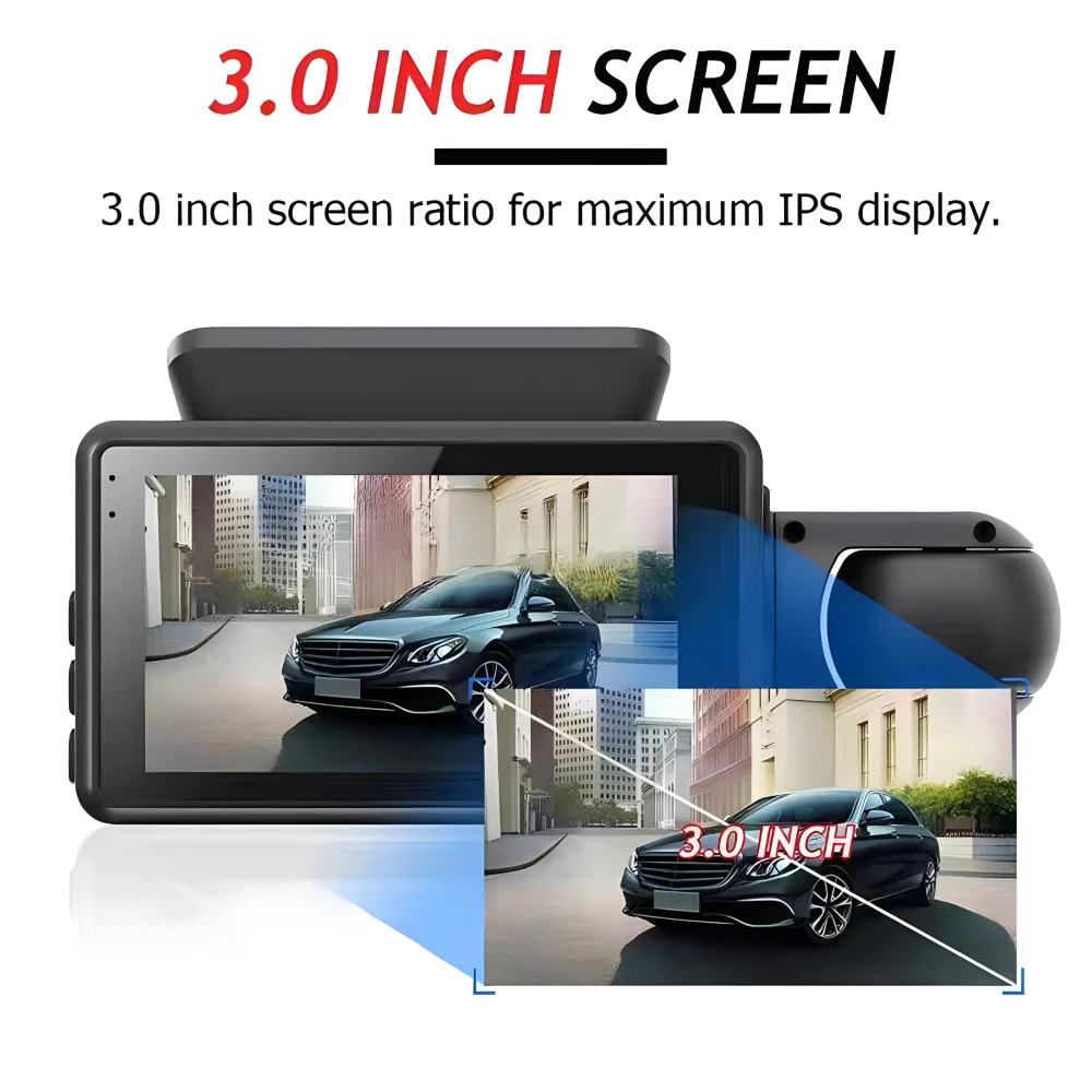 Dual Lens Dash Cam Car DVR Front and Inside Camera Video Driving Recorder Parking Monitor Night Vision G-Sensor 1080P