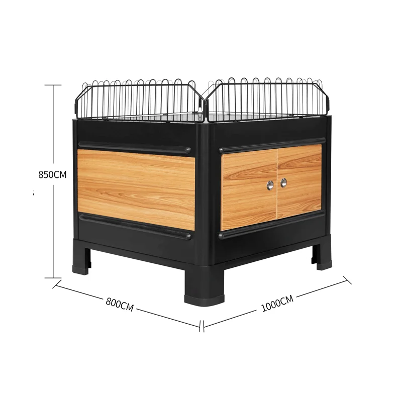 Leke display counter customized Retail store supermarket metal promotion table