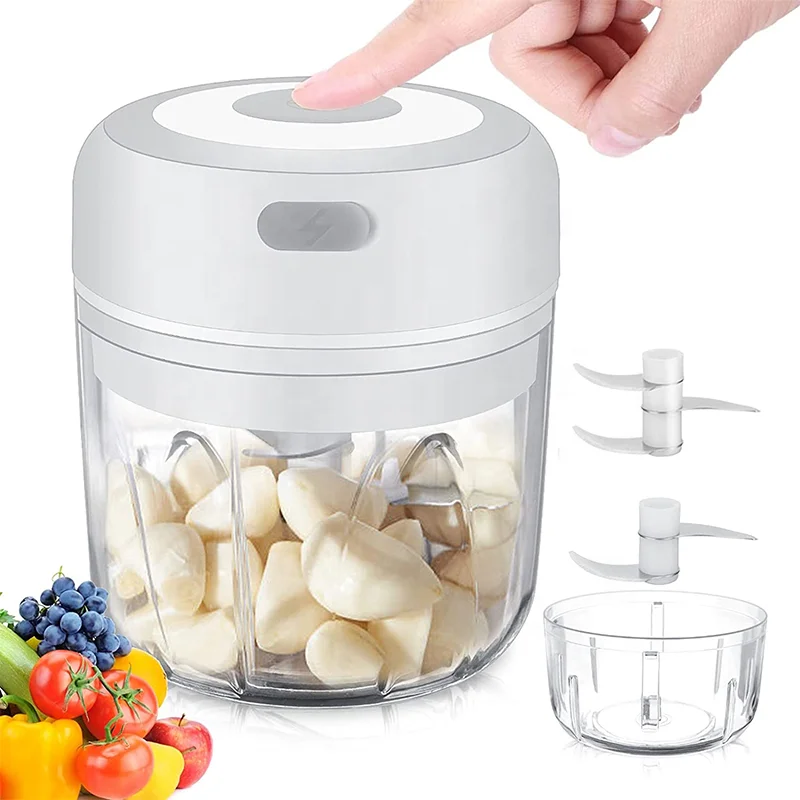 Wireless portable  Mini Electric garlic masher  household  garlic beater electric garlic chopper stirrer