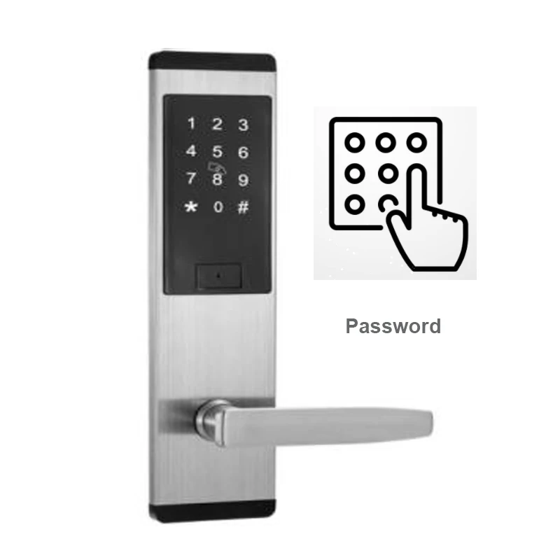 Luxury Villa Password Card APP Unlock Airbnb Smart Door Lock for Metal Door