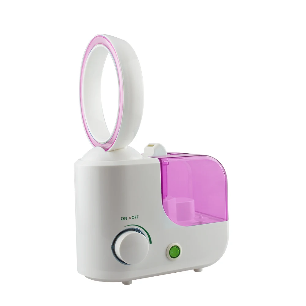 Portable Bladeless Fan Cooling Mist 1L Water Tank Humidifying Ultrasonic Humidifiers