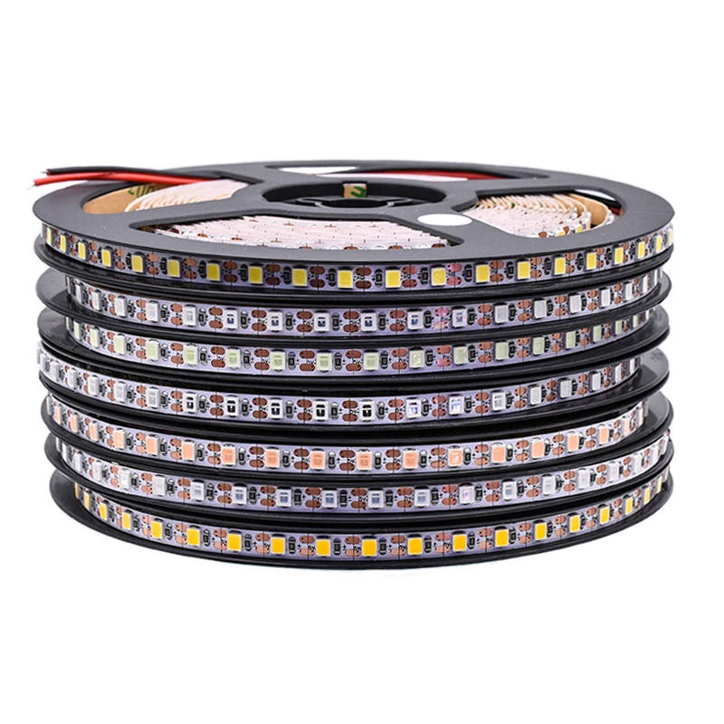 5 В мм 120 светодиод на метр водонепроницаемые IP68 ws2812b огни 2835 RGB Светодиодные полосы синий красный зеленый высокое качество