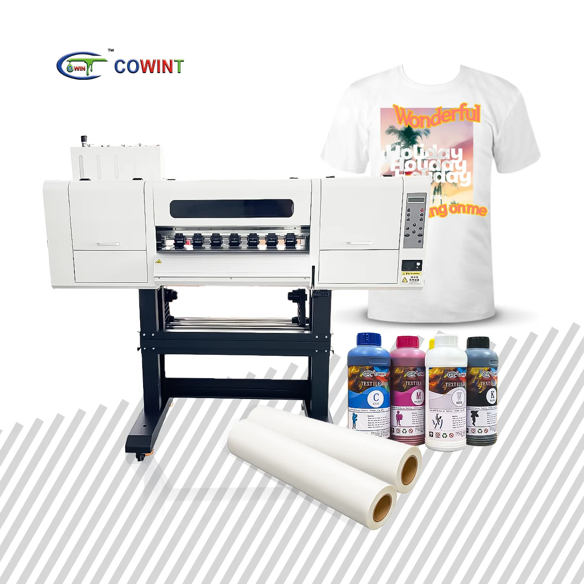 Cowint Digital Hot Sell Impresora Dtf 60cm Large Format t Shirt logo Printing Machine Printer for Shirts