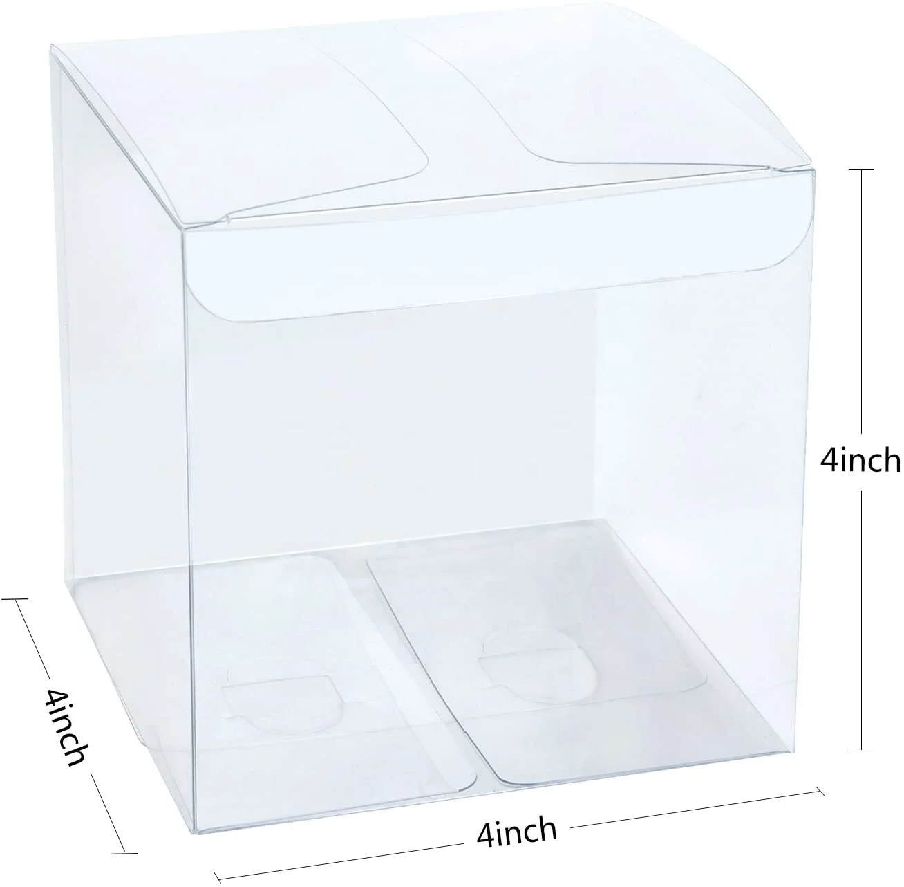 Food Grade Clear PET Gift Boxes for Wedding Party and Baby Shower Favors Candy Donut Box