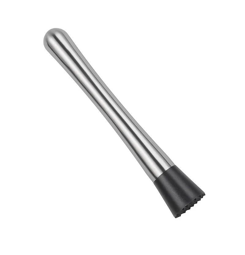 New Arrival Bar Tool 2PCS Stainless Steel Cocktail Mixer Bartender Muddler Jigger Mojitos Fruit Juice Drinks Mixing Spoon