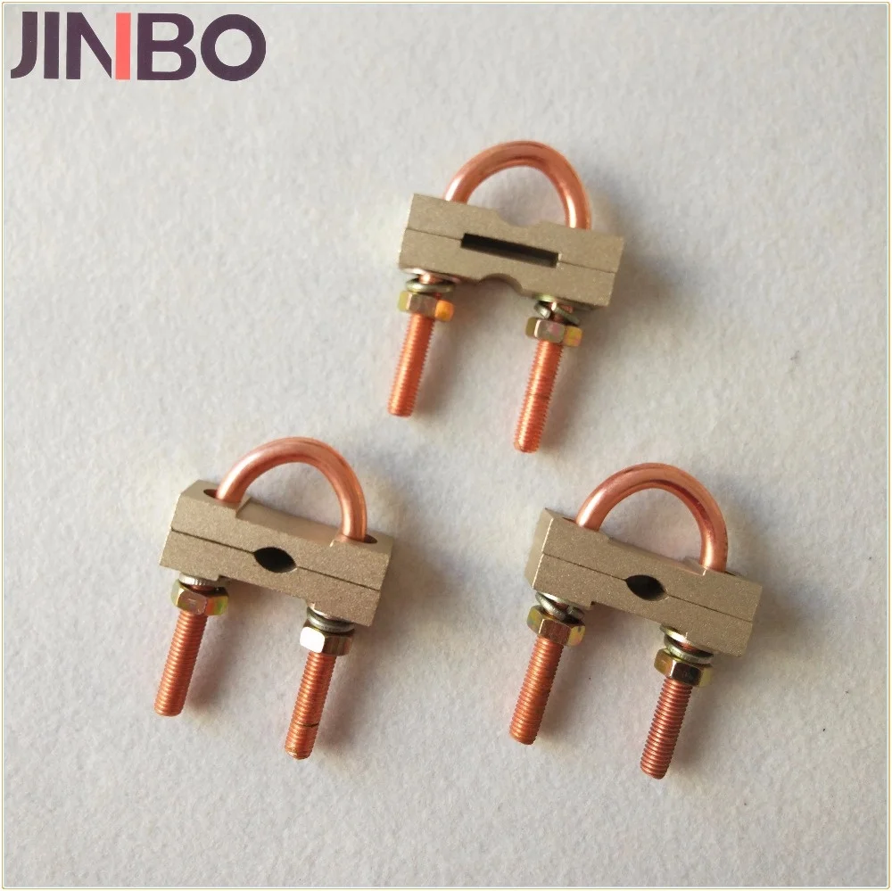 Real Manufacturer High Quality Electrical Grounding Clamp Brass U Bolt Rod Clamps