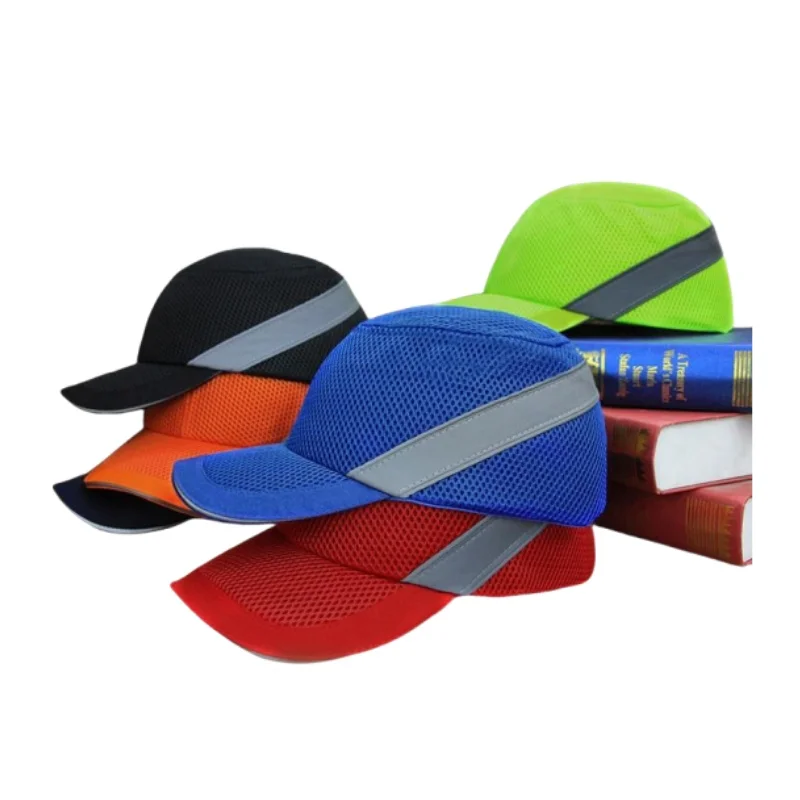 ANT5PPE Men Women Breathable Baseball Style Protective Hat Safety Bump Cap with Reflective Stripes