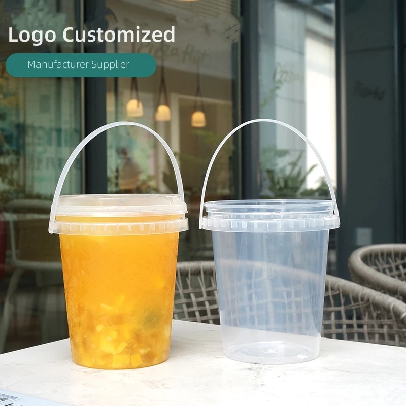 32oz High Quality 1000 ml Disposable  Cup  Tea  Thickened Milk Juice  for Carrying