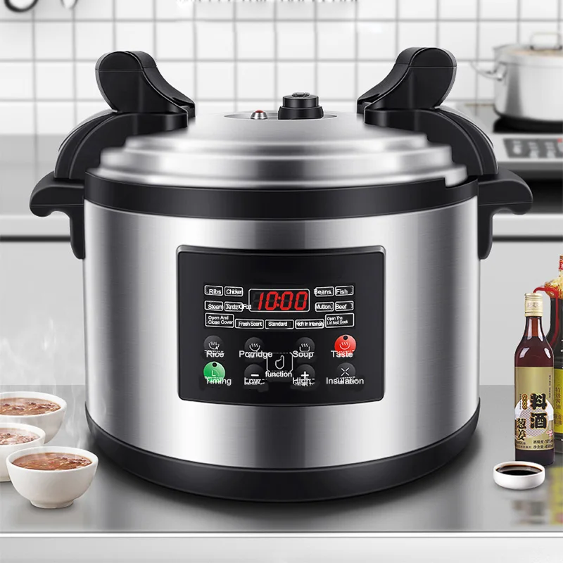 Hotel Kitchen Intelligent Stainless Steel 33 Liters Commercial Multi Cooker Electric Pressure Cooker With Anti-Scalding Handle