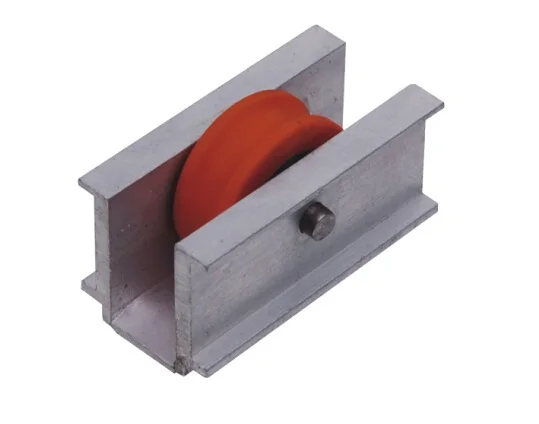 Ball Bearing Plastic Roller U Groove Aluminum Housing Sliding Single  Pulley for Window and Door (ML-GS001)