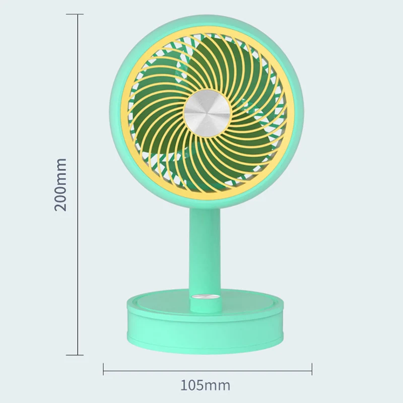 High Quality Hot Wholesale 3 Speed Electronic Portable Knob Switch Desktop Handheld Fans Rotatable USB Rechargeable Mini Fan