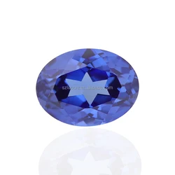 Laboratory Make Transparent Vivid Blue Oval Cut Lab Grown Sapphire Luxury Custom for Jewelry Making Stone Price Per Carat